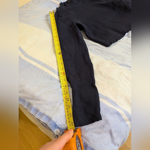 H&M Navy Ribbed Knit Sweater - Picture 6 of 8